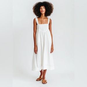 Mirth Newport in White Midi Dress Size XL